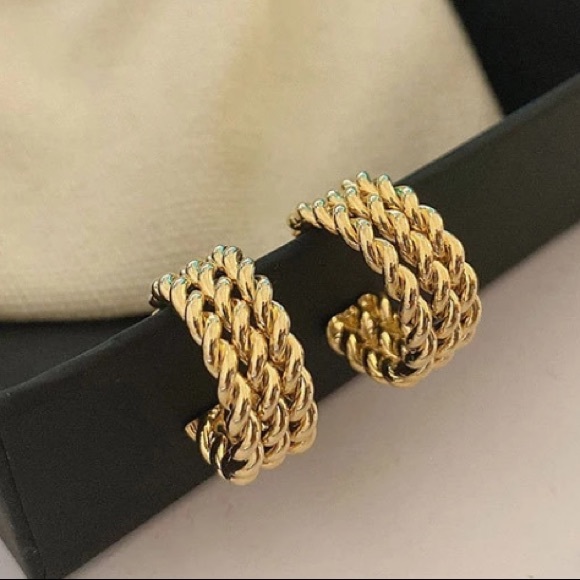 💫Insta three-layer twist stud earrings - Picture 2 of 4